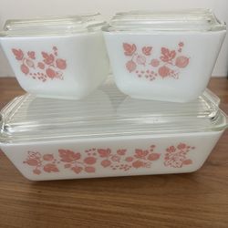 Pink Gooseberry Pyrex Fridgies