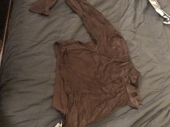 Zara Brown One Sleeve Crop top 