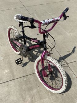 Pink And Black Girl Kids Bike