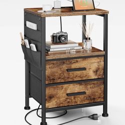 $20 Modern night Stand With Charging Station brand New In Box