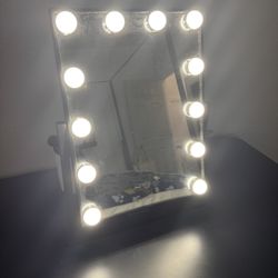 Black Desk With Silver Accents 
