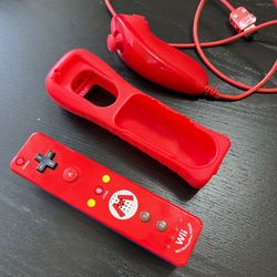 OEM wii Controller Mario Edition Bundle