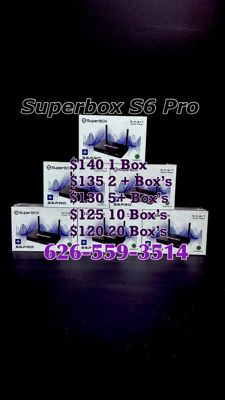 Vsee box V6 Max new sealed 1 year warranty v see box superbox super box