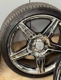 Mercedes sl AMG Wheels OEM Coninenta Tires 4SET