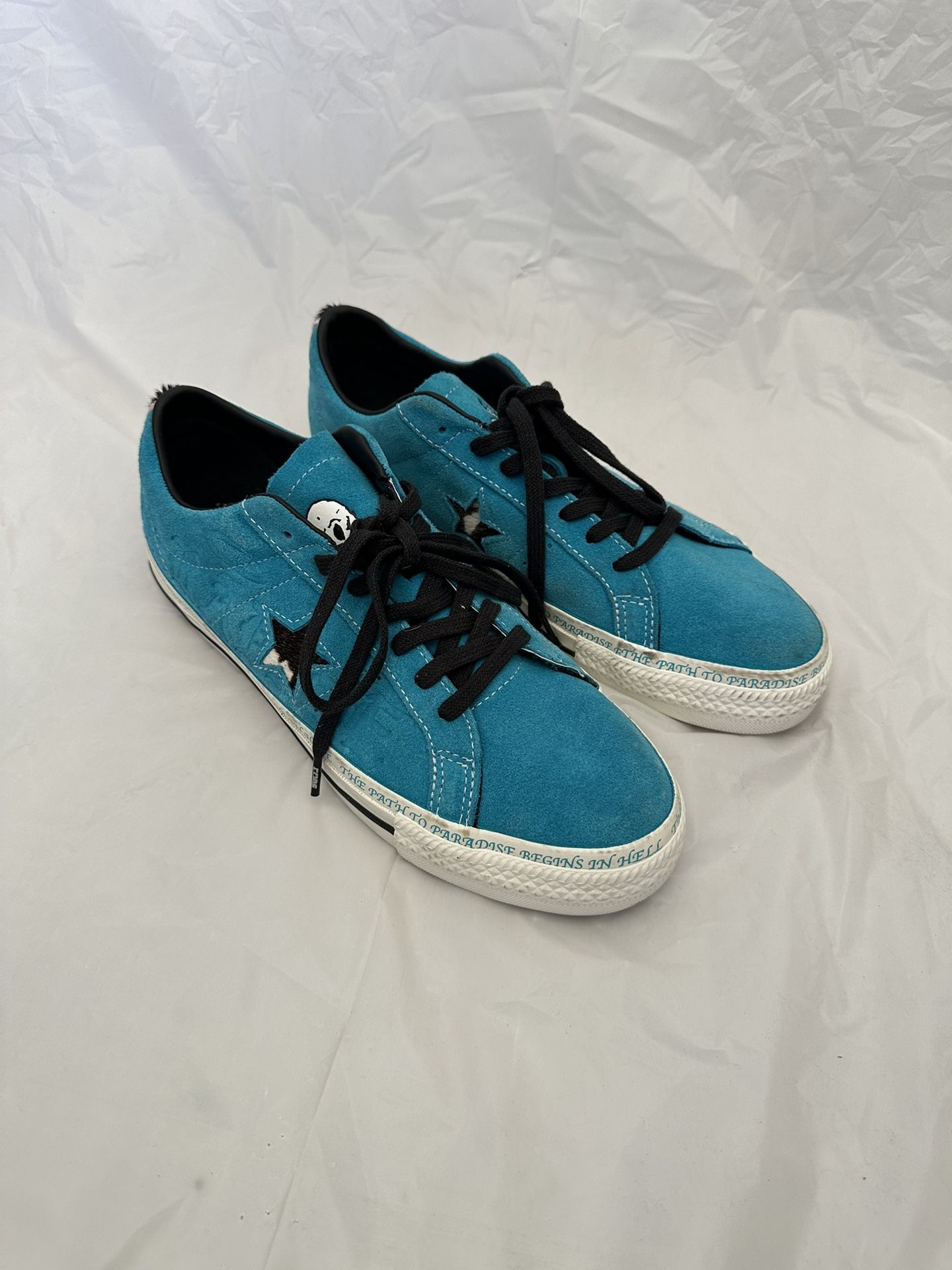 Converse X Sean Pablo One Star Pro Ox Sneaker Shoes Blue Suede Men Size 9