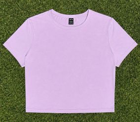 SHEIN purple cropped t-shirt Size XL