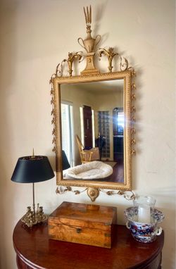 Vintage Neoclassical Gold Gilt Mirror