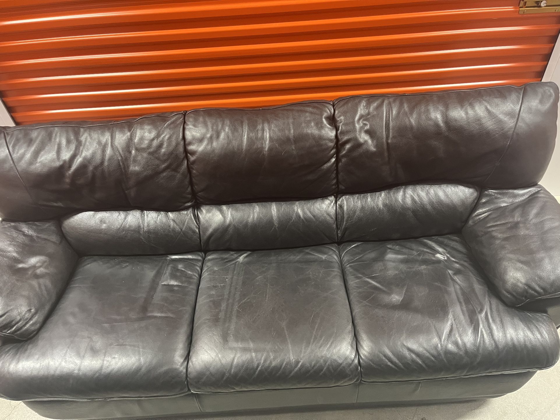 Black Leather Couch