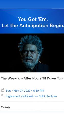 The Weeknd Tour Tickets