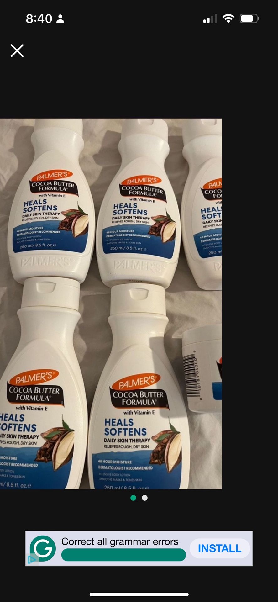 Palmers Lotion $4 Each Or 3/$10