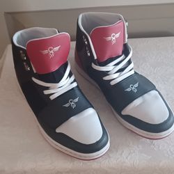 Creative Recreation Cesario Woven Casual Mens Sneaker ~Red/Black/white ~ 10.5