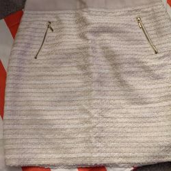 Winter White Skirt Size L