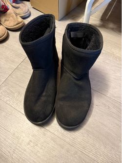 Black Suede Booties - Size 38