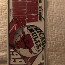 Chicago Bulls 1996 4 Time NBA Champs License Plate 