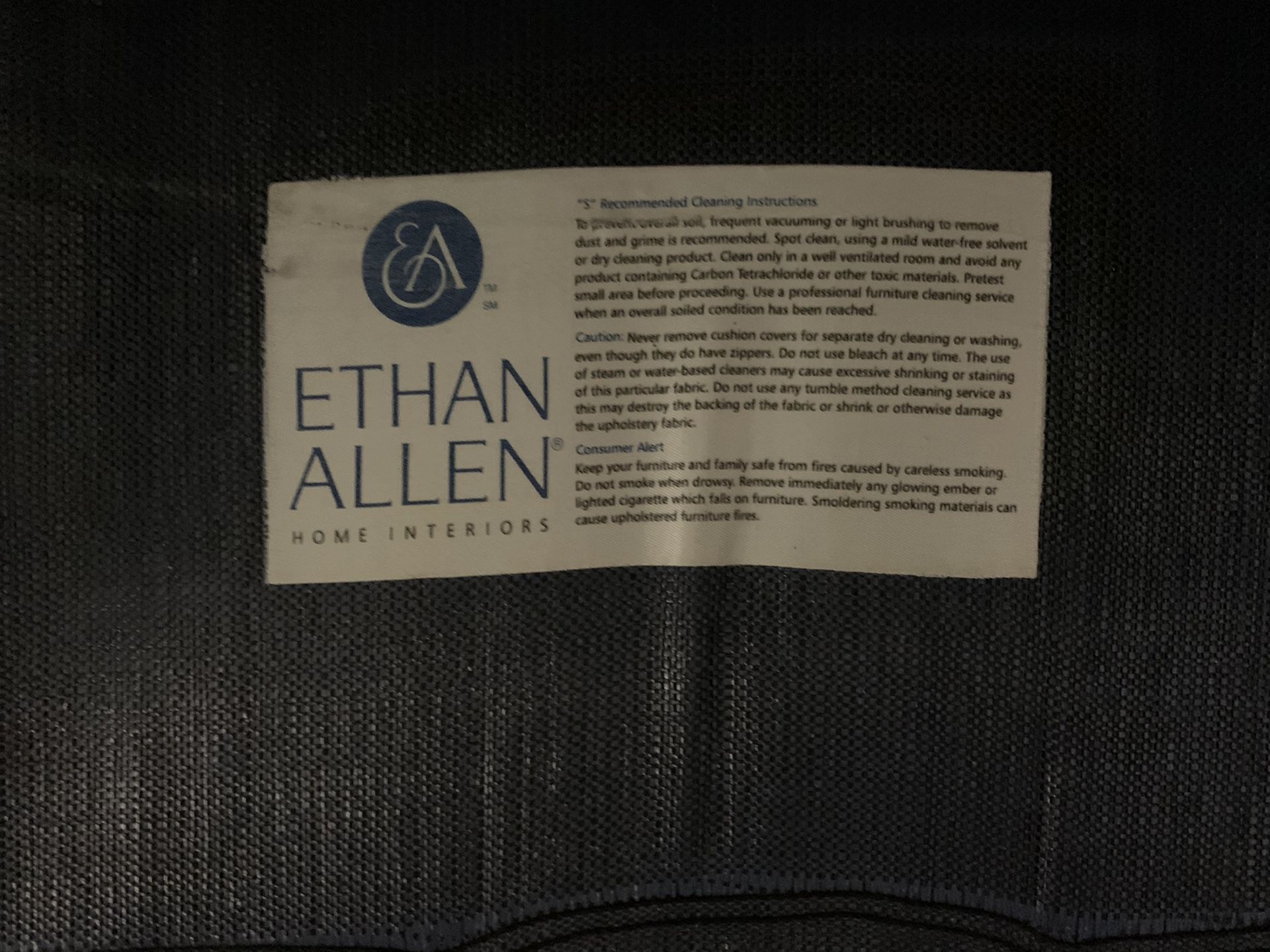 Ethan Allen sofa with sleeper bed. Pull out bed with QUEEN AIR MATTRESS