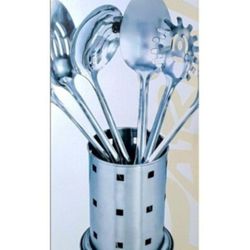 New! Parini Cookware 7 Pc Stainless Steel Cooking Utensil Set