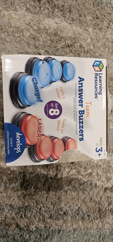 Learning Resources Team Answer Buzzer, Set Of 8