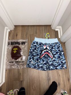 Blue camo Bape shorts