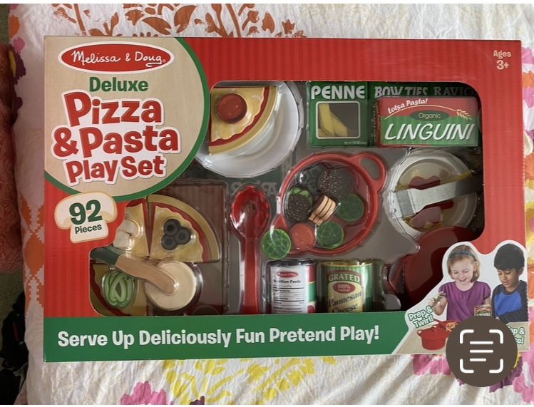 NEW Melissa & Doug Deluxe Pizza & Pasta Playset