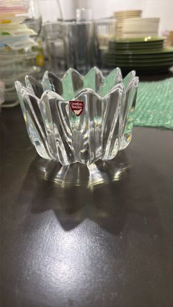 Orrefors Sweden crystal glass bowl!
