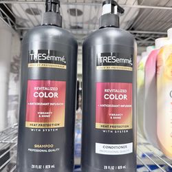 TRESEMME REVITALIZED COLOR SHAMPOO & CONDITIONER 2 FOR $9.00