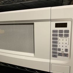 white microwave 