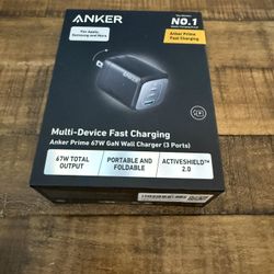Anker Prime 67W GAN USB C Charger