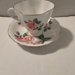 Vintage Clarence English Bone China Cup & Saucer