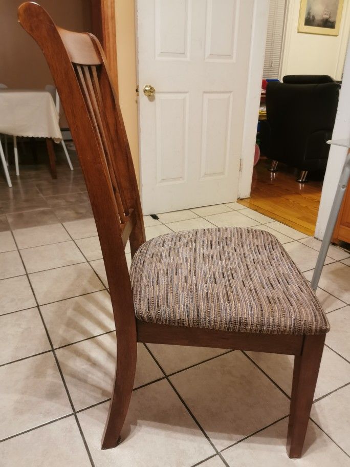 hard Wood Chairs X 6