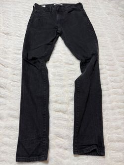PacSun black distressed skinny jeans