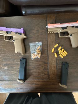 Fake SIG Sauer Auto Shell Ejection Blowback Laser Toy
