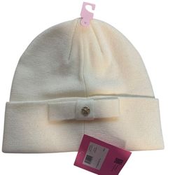 Kate Spade New York Metallic Beanie French Cream One Size