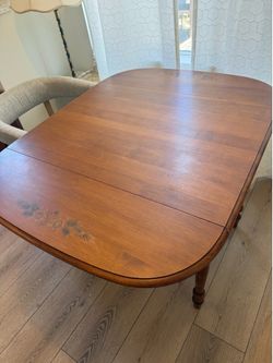 Adorable vintage Hitchcock folding dining wood table