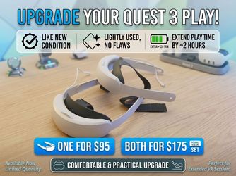 Meta Quest 3 elite battery strap, 2 available, each @ 95USD