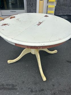 Solid Wood Table with Leaf