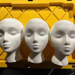 Halloween Styro Heads 3pcs 