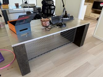 Urban 9-5 Industrial Aviator Executive Desk – Steel Top