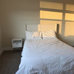 Bed and Nightstand Set