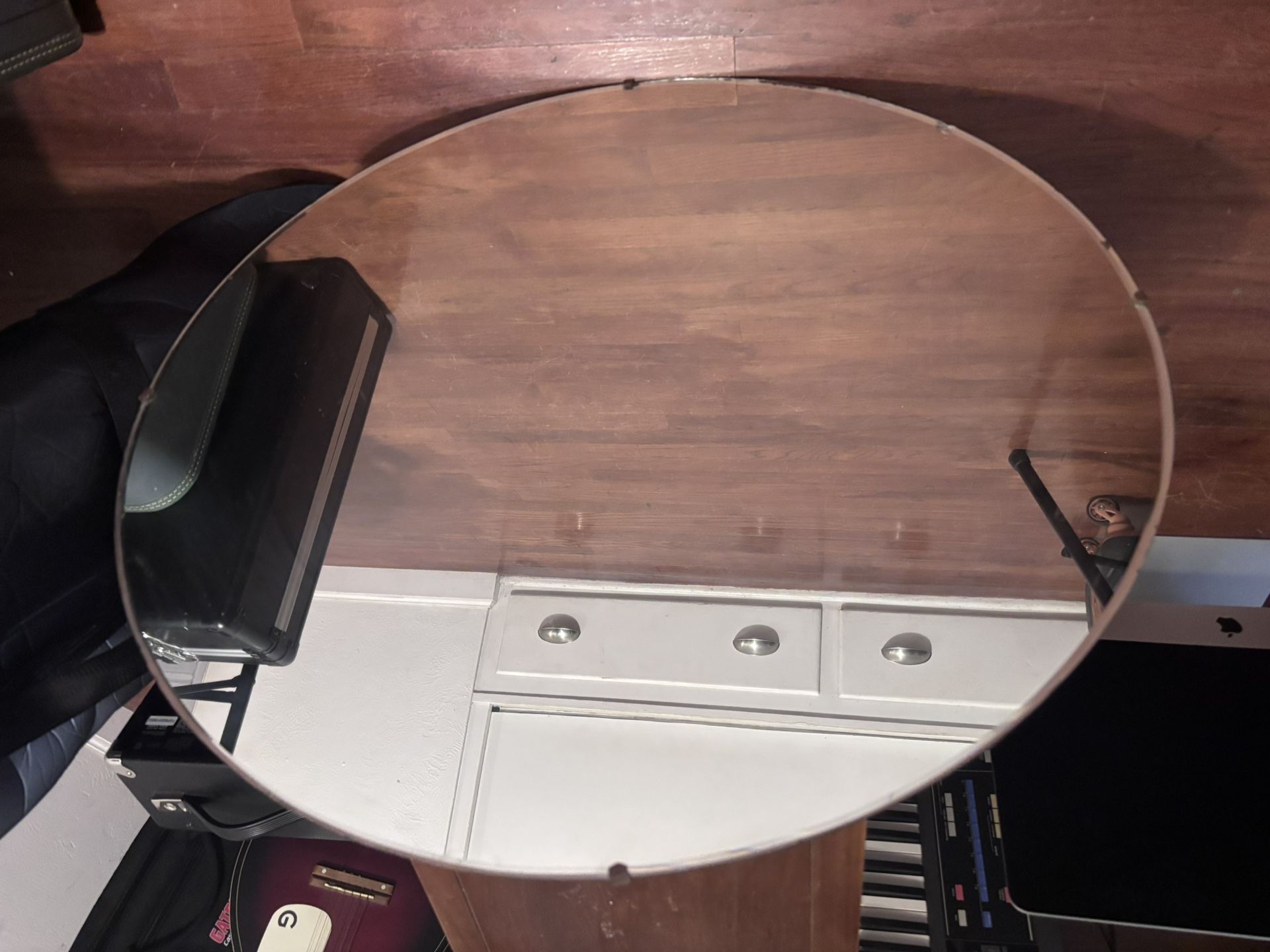 Antique Round Mirror