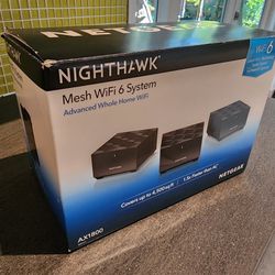 NETGEAR Nighthawk Advanced Whole Home Mesh WiFi 6 System (MK63S)