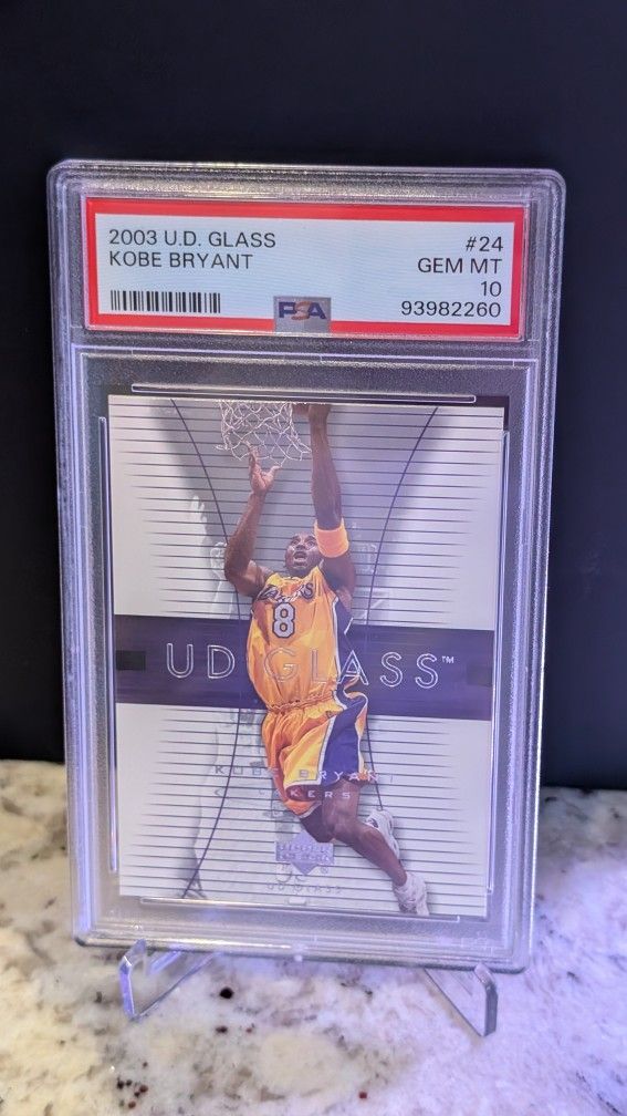 Kobe Bryant 2003 Upper Deck Glass PSA 10