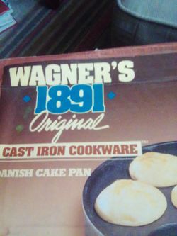 Wagner's 1891 Cast Iron Danish Cake Pan