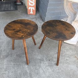 Wood tables