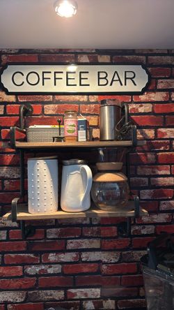 Coffee Sign And/or 2 Tier Shelf