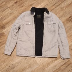 Hollister Grey Fleece Jacket