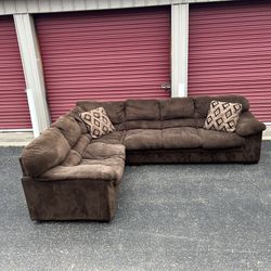 Brown Corner sectional (Free Delivery)