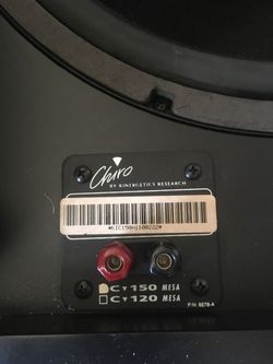 Kinergetics Chiro C-150 15” Subwoofer w Black Granite Top