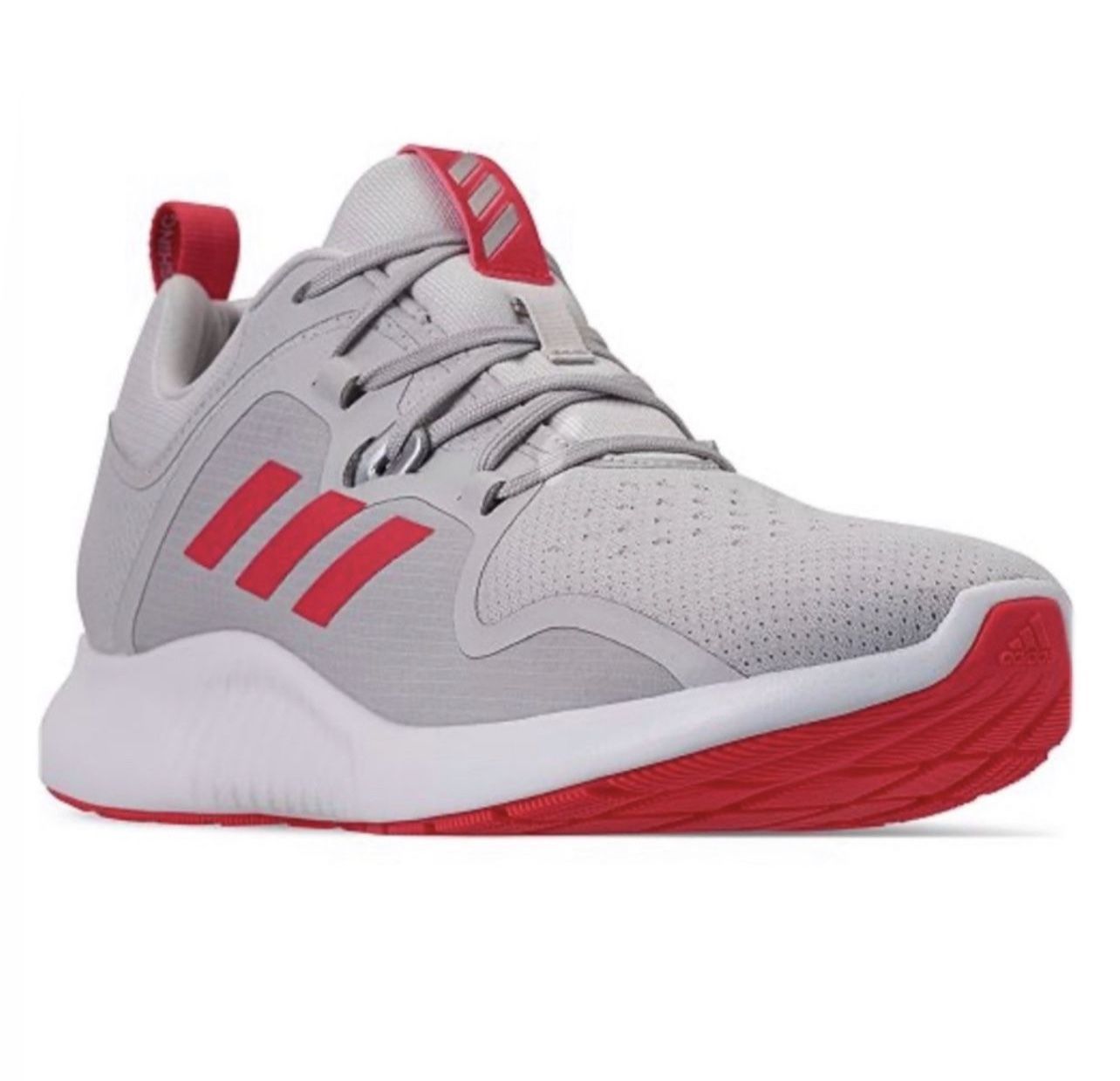 Adidas Edgebounce  Running Gray Pink Red Sneakers