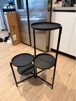 Black 5 Tiered Plant Stand