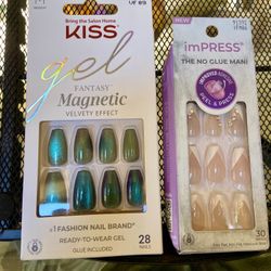 KISS gel Fantasy Magnetic nails Or imPRESS nails  Unopened/new 